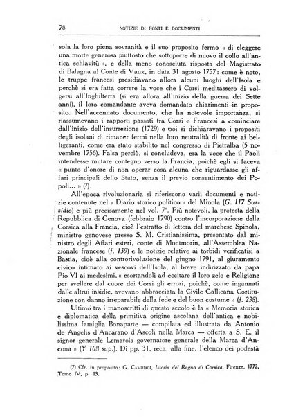 Archivio storico di Corsica pubblicazione trimestrale