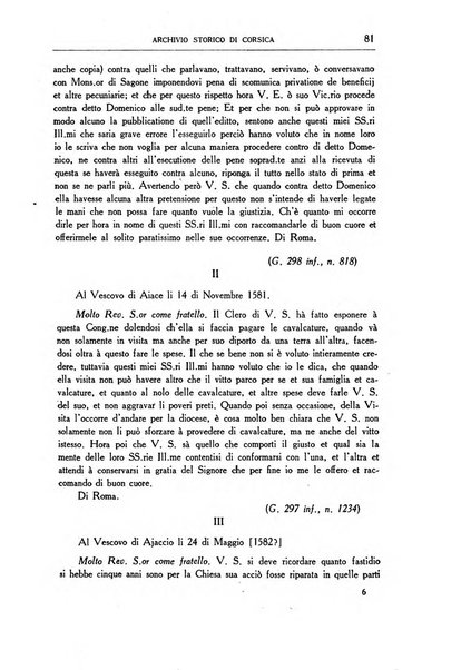 Archivio storico di Corsica pubblicazione trimestrale