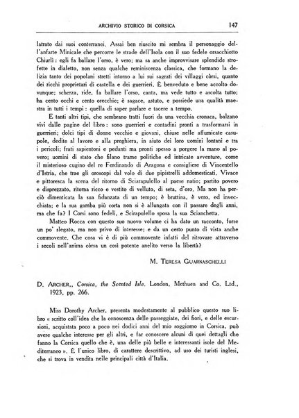 Archivio storico di Corsica pubblicazione trimestrale