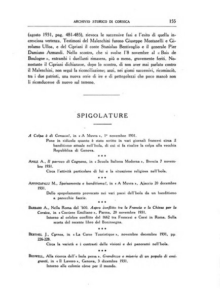 Archivio storico di Corsica pubblicazione trimestrale