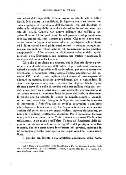 Archivio storico di Corsica pubblicazione trimestrale