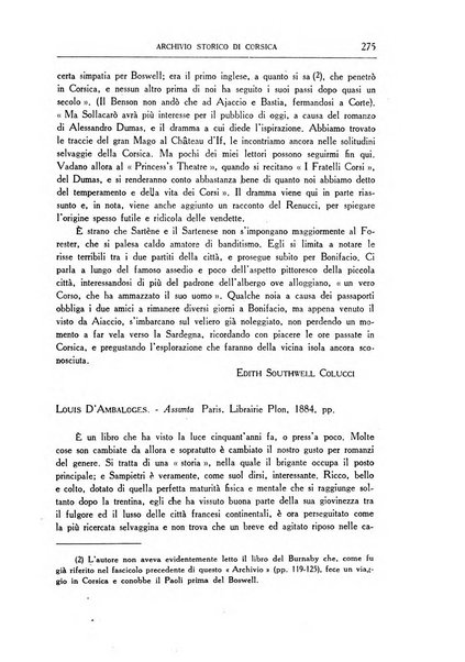 Archivio storico di Corsica pubblicazione trimestrale