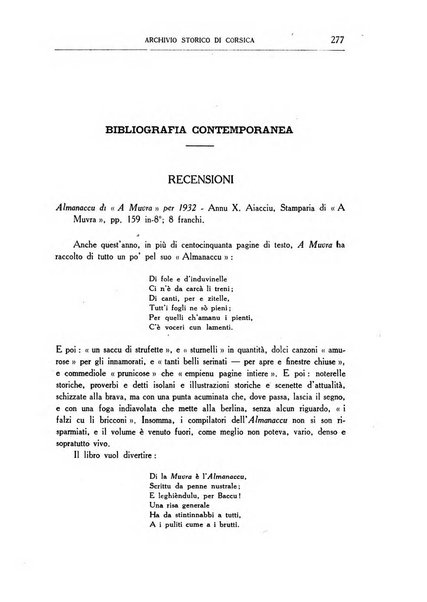 Archivio storico di Corsica pubblicazione trimestrale