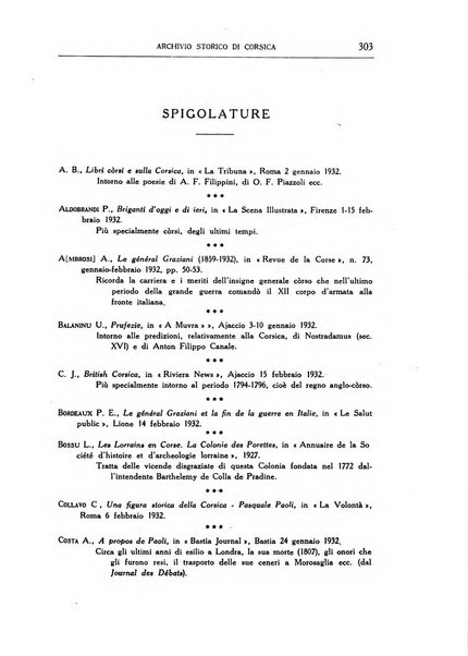 Archivio storico di Corsica pubblicazione trimestrale