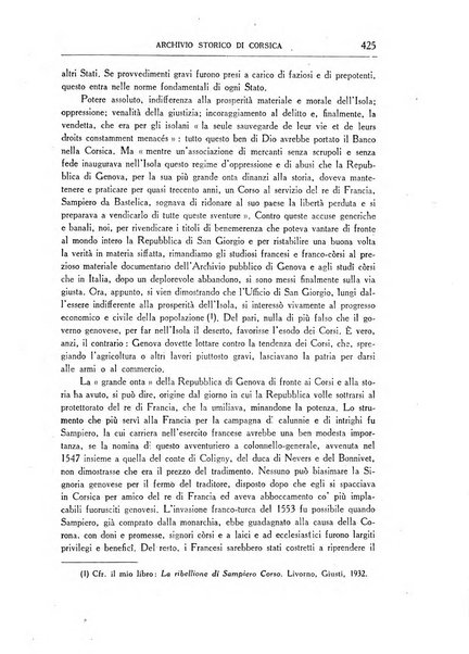 Archivio storico di Corsica pubblicazione trimestrale