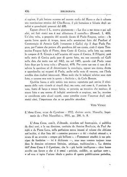 Archivio storico di Corsica pubblicazione trimestrale