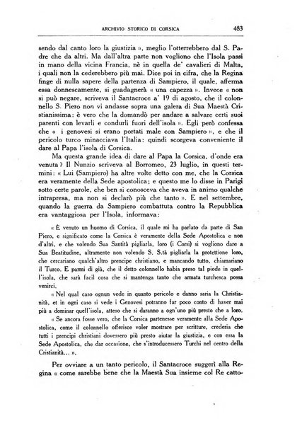 Archivio storico di Corsica pubblicazione trimestrale