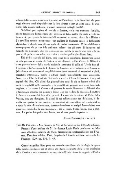 Archivio storico di Corsica pubblicazione trimestrale