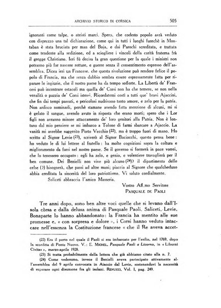 Archivio storico di Corsica pubblicazione trimestrale