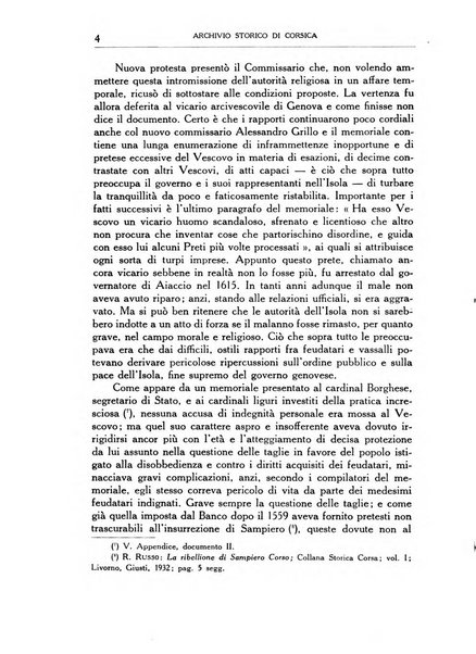 Archivio storico di Corsica pubblicazione trimestrale