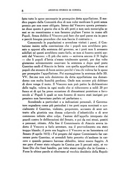 Archivio storico di Corsica pubblicazione trimestrale