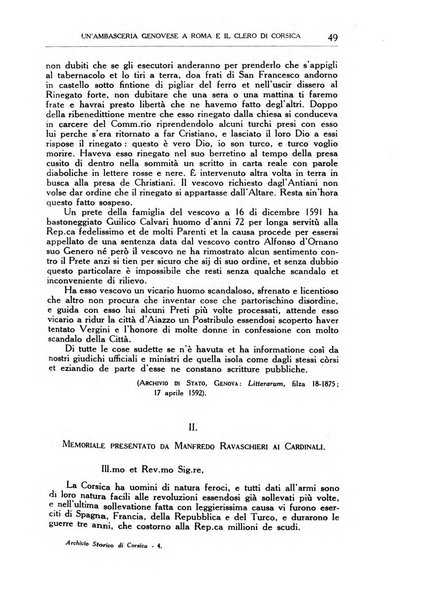 Archivio storico di Corsica pubblicazione trimestrale