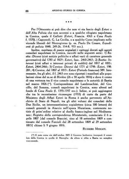 Archivio storico di Corsica pubblicazione trimestrale