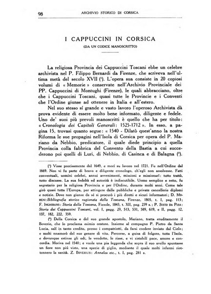 Archivio storico di Corsica pubblicazione trimestrale