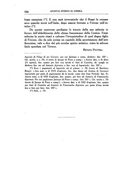 Archivio storico di Corsica pubblicazione trimestrale