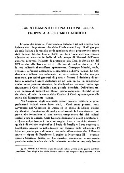 Archivio storico di Corsica pubblicazione trimestrale