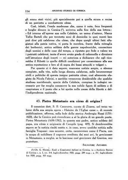 Archivio storico di Corsica pubblicazione trimestrale