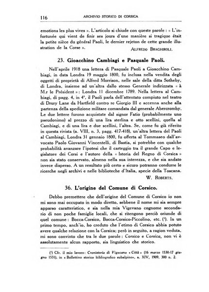 Archivio storico di Corsica pubblicazione trimestrale