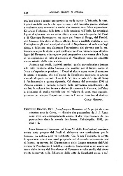 Archivio storico di Corsica pubblicazione trimestrale