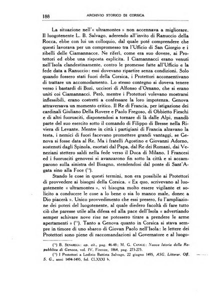 Archivio storico di Corsica pubblicazione trimestrale