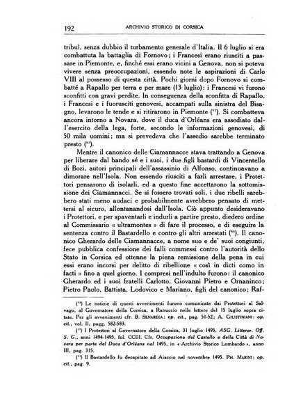 Archivio storico di Corsica pubblicazione trimestrale