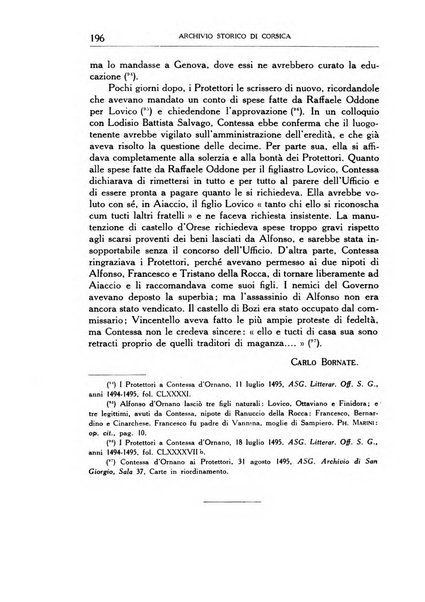 Archivio storico di Corsica pubblicazione trimestrale