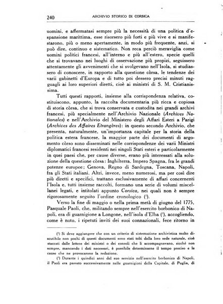 Archivio storico di Corsica pubblicazione trimestrale