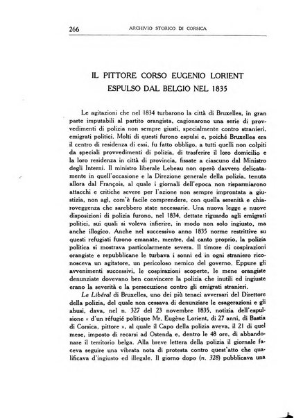 Archivio storico di Corsica pubblicazione trimestrale