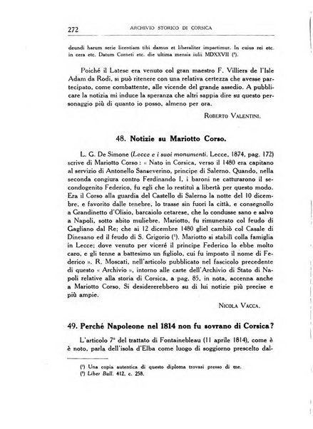 Archivio storico di Corsica pubblicazione trimestrale