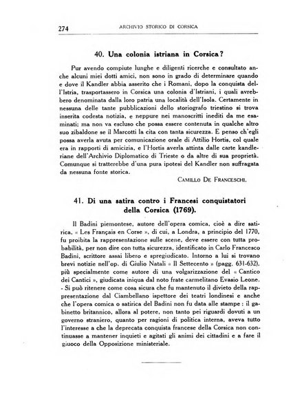 Archivio storico di Corsica pubblicazione trimestrale