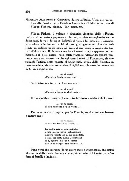 Archivio storico di Corsica pubblicazione trimestrale