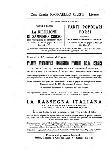 Archivio storico di Corsica pubblicazione trimestrale