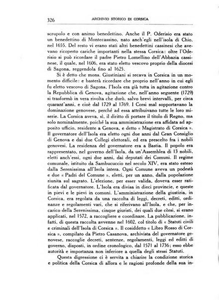 Archivio storico di Corsica pubblicazione trimestrale