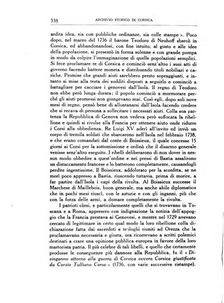 Archivio storico di Corsica pubblicazione trimestrale