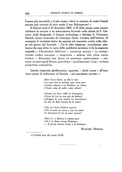 Archivio storico di Corsica pubblicazione trimestrale