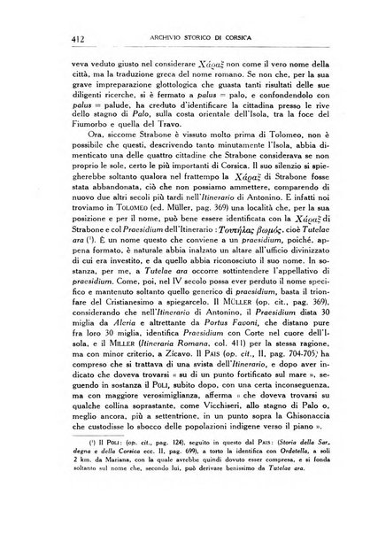 Archivio storico di Corsica pubblicazione trimestrale