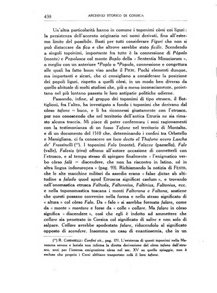 Archivio storico di Corsica pubblicazione trimestrale