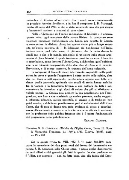 Archivio storico di Corsica pubblicazione trimestrale