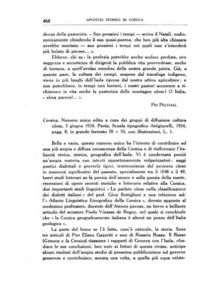 Archivio storico di Corsica pubblicazione trimestrale