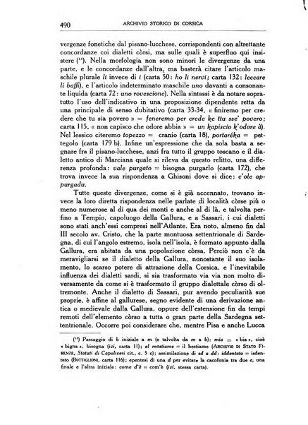 Archivio storico di Corsica pubblicazione trimestrale