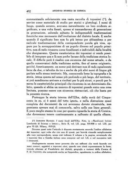 Archivio storico di Corsica pubblicazione trimestrale