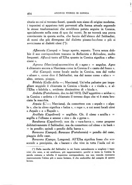 Archivio storico di Corsica pubblicazione trimestrale