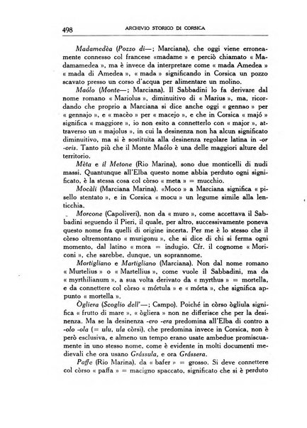 Archivio storico di Corsica pubblicazione trimestrale