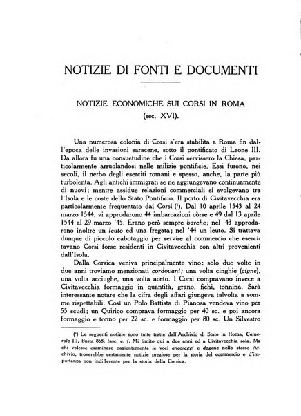 Archivio storico di Corsica pubblicazione trimestrale