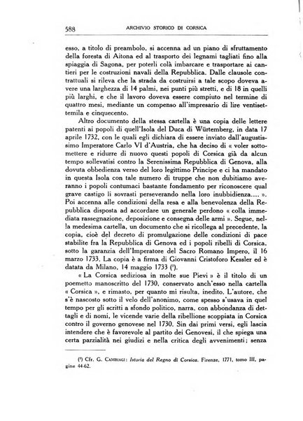 Archivio storico di Corsica pubblicazione trimestrale