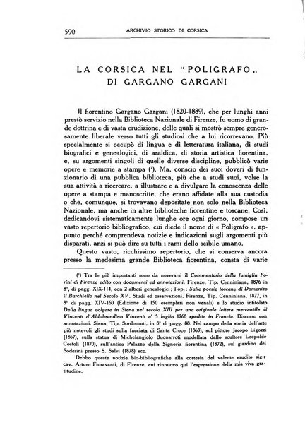 Archivio storico di Corsica pubblicazione trimestrale