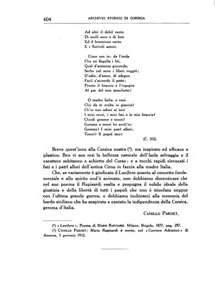 Archivio storico di Corsica pubblicazione trimestrale