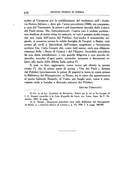 Archivio storico di Corsica pubblicazione trimestrale