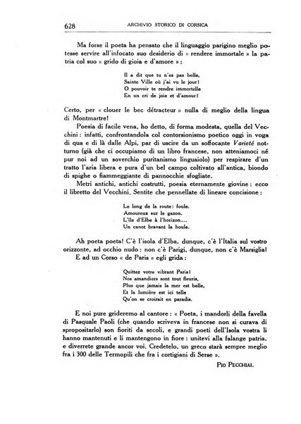 Archivio storico di Corsica pubblicazione trimestrale