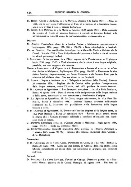 Archivio storico di Corsica pubblicazione trimestrale